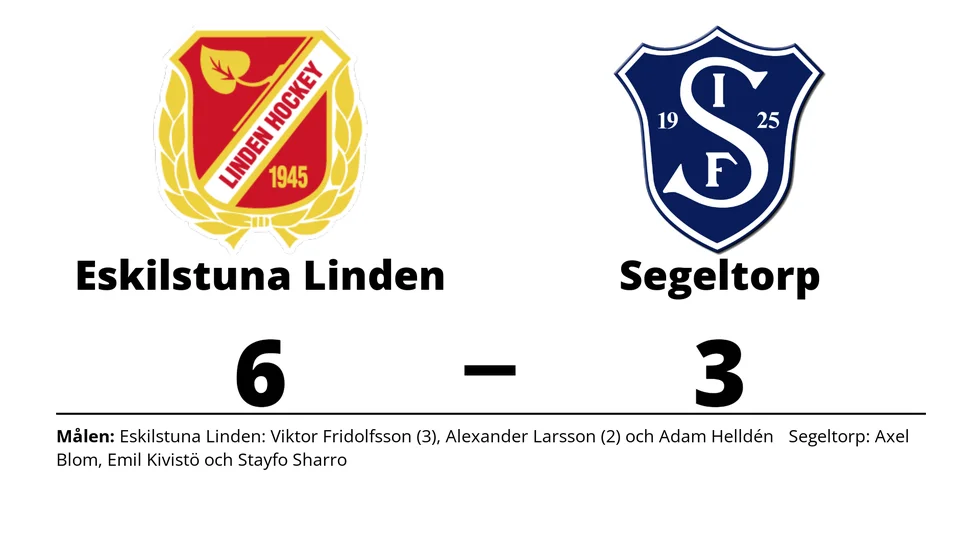 Eskilstuna Linden Hockey vann mot Segeltorps IF