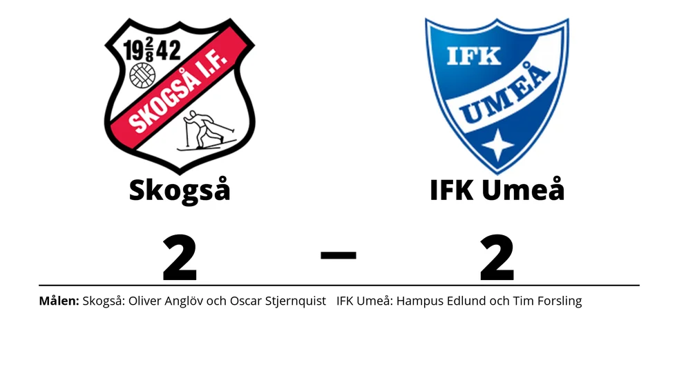 Skogså IF spelade lika mot IFK Umeå