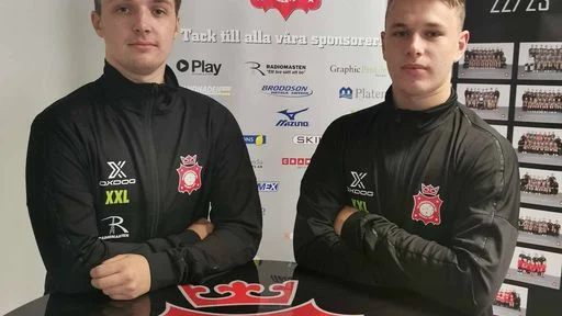 Bröderna Felix och Lukas Stenbacka har värvats in till Fjäderns herrlag inför säsongen 23/24. För duon väntar flytt från Söderhamn till Motala.