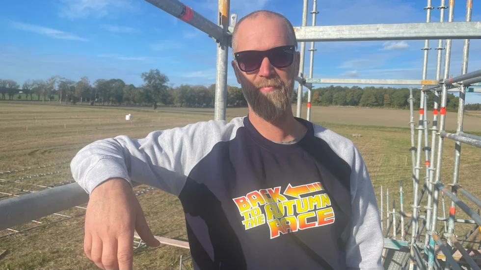 Arrangören Stefan Pontán och markägaren Joacim Rickling vill göra nästa års upplaga av Autumn race ännu större.
