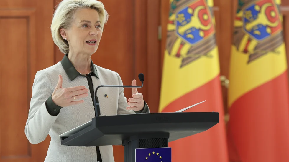 EU-kommissionens ordförande Ursula von der Leyen på torsdagen.