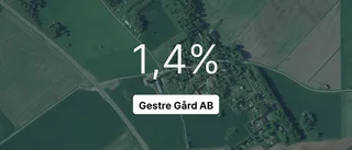 Så gick det för Gestre Gård AB senaste året