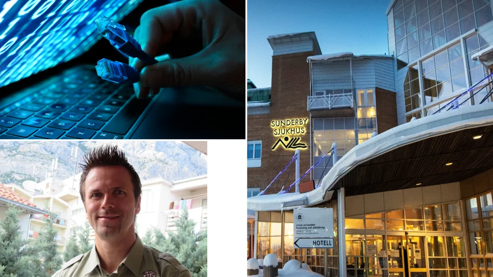 Under hot. Sjukvården i Norrbotten kan lamslås vid en cyberattack i händelse av krig. "Läget är allvarligt samtidigt som vi har levt med cyberhoten länge. I flera år har vi sett ökad aktivitet", säger Daniel Hednäs, enhetschef inom IT och infrastruktur. 