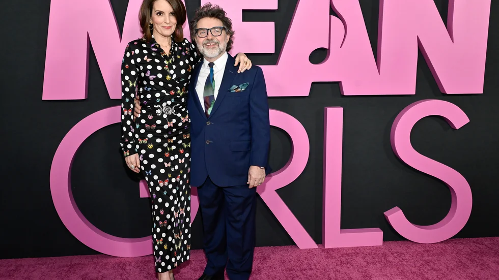 Tina Fey och den exekutiva producenten Jeff Richmond under filmens världspremiär i måndags.