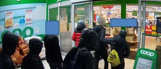 Här går gänget in på Coop – för att snatta