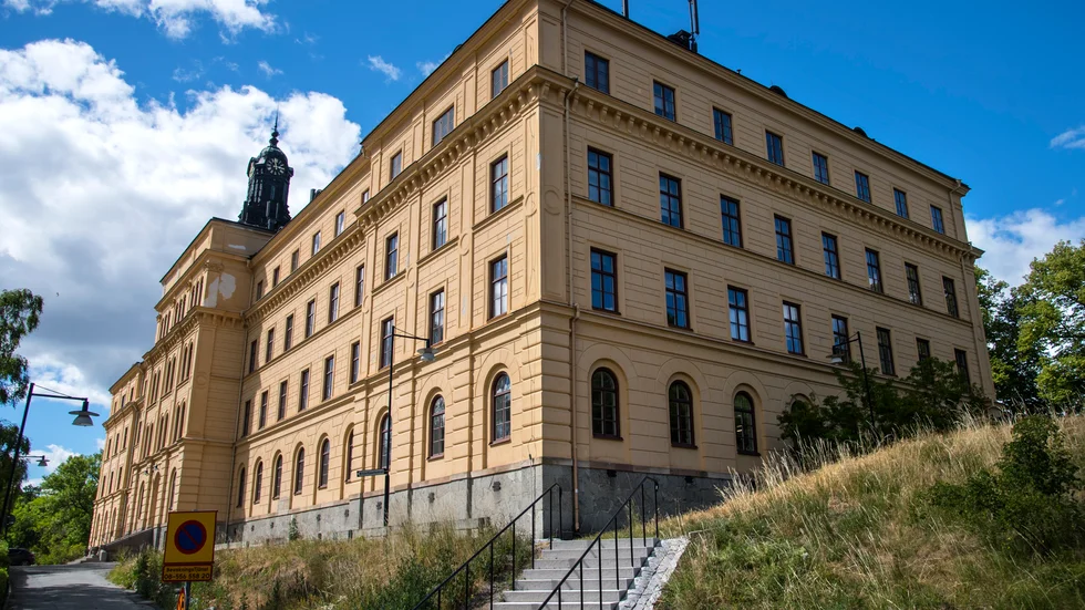 Skolan Campus Manilla på Djurgården i Stockholm innehåller både grundskola och gymnasium. Arkivbild.