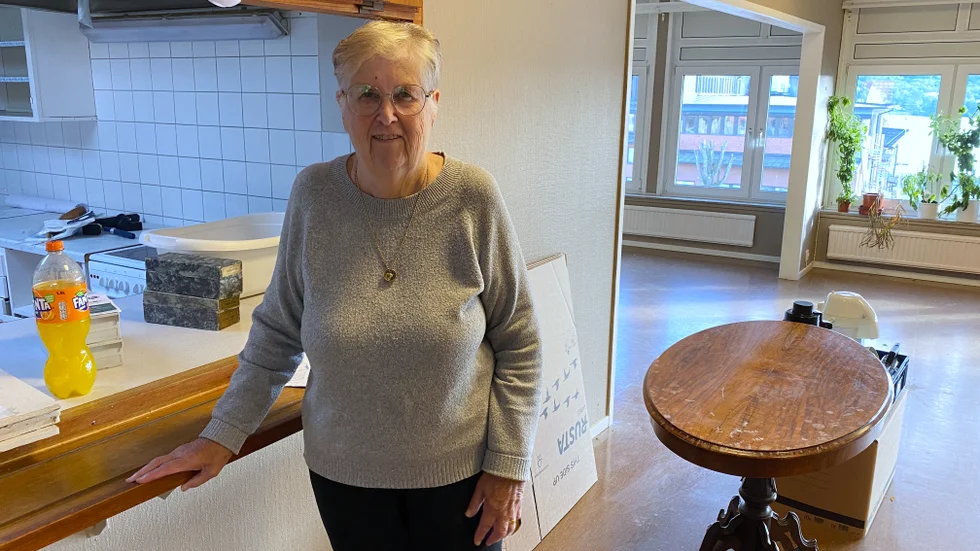 Gudrun Hellman har varit engagerad i Frälsningsarméns café i många år. "Vi hade mycket folk på lördagarna här, vi hade stammisar som vi sa", säger hon och berättar att de också haft väldigt mycket folk under minnesstunder.