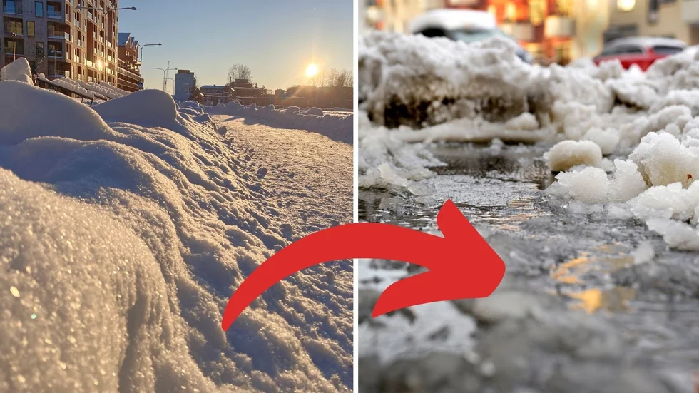 I veckan kan Uppsala län gå från snöigt till töigt.