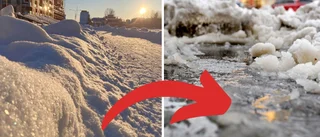 Då försvinner snön från Uppsala – SMHI:s prognos