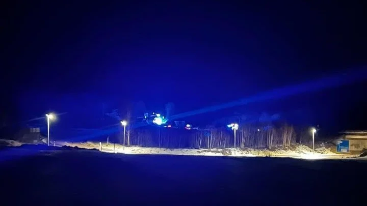 Olyckan inträffade på E22 i höjd med Gusum på söndagskvällen.