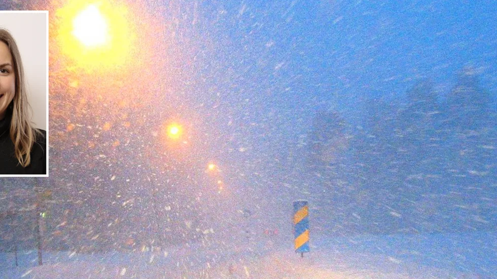 Marie Staerk på SMHI om att man utfärdar en gul snö-varning.