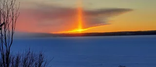Solnedgång i sydväst vid Bälinge 