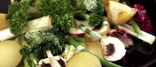 Lättare sallad på färskpotatis