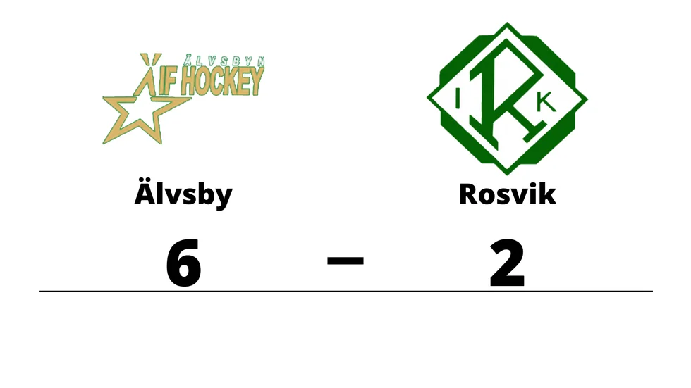 Älvsby IF Hockey vann mot Rosvik IK