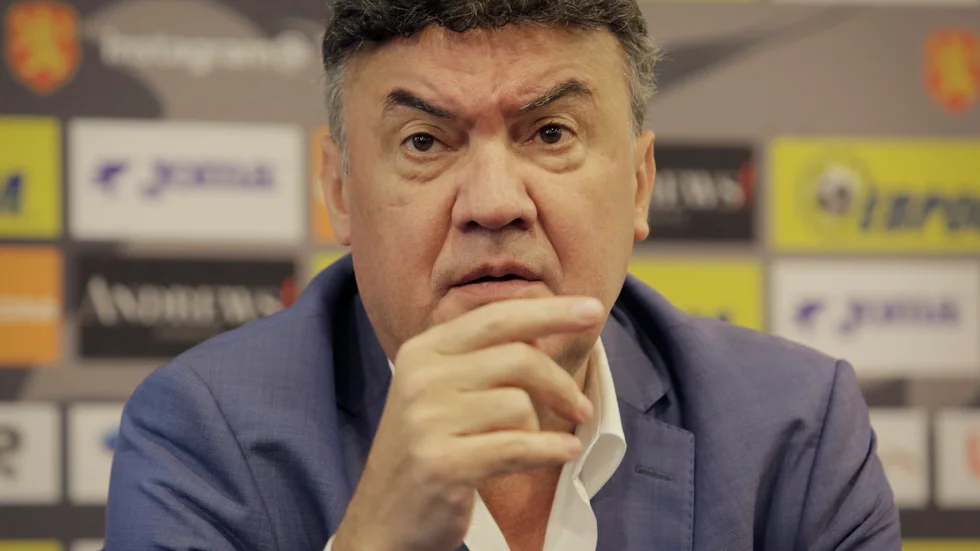 Borislav Mihaylov slutar som ordförande i Bulgariens fotbollsförbund. Arkivbild.