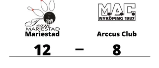 Förlust på bortaplan för Arccus Club mot Mariestad