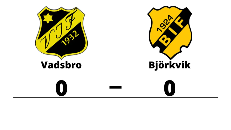 Vadsbro IF spelade lika mot Björkviks IF