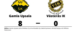 Målfest för Gamla Upsala hemma mot Västerås IK