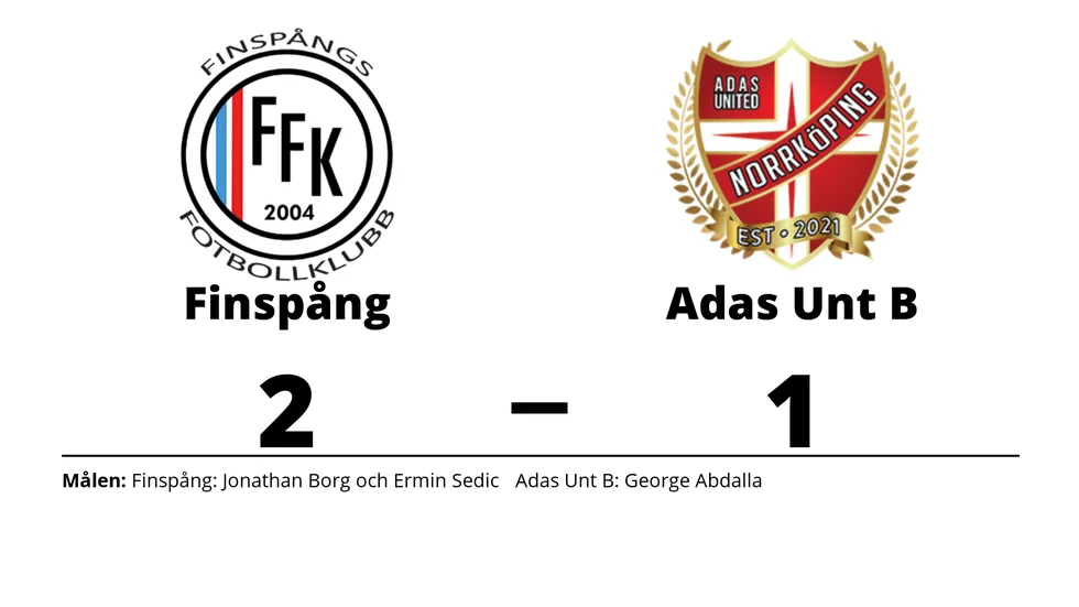 Finspångs FK vann mot Adas United IF B