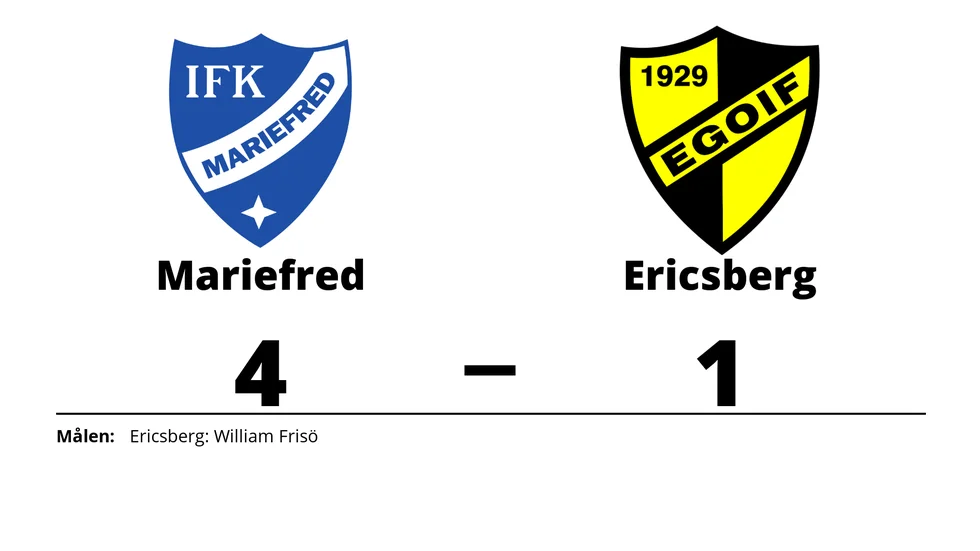 IFK Mariefred vann mot Ericsbergs GoIF