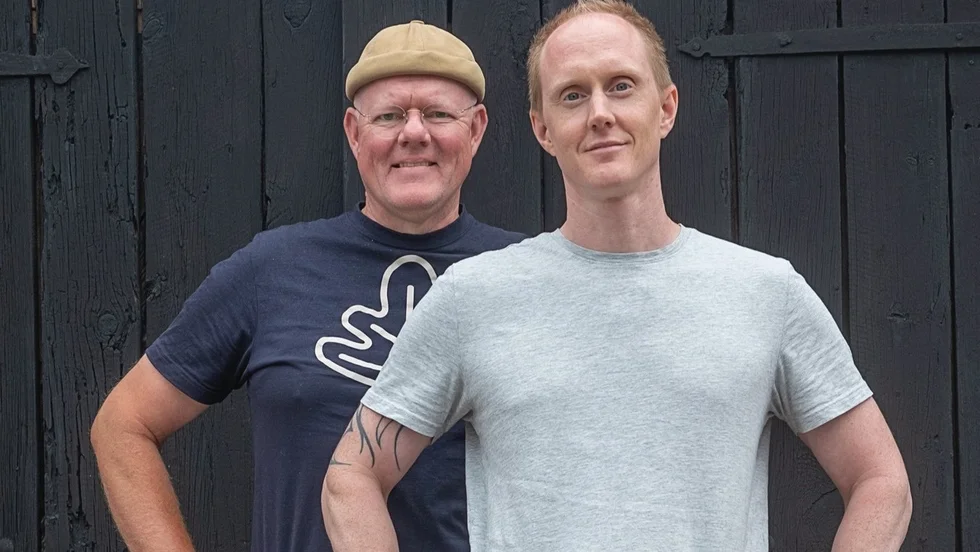 Patrik Arneke och Tobias Andersson, de två kockarna som ska vidareutveckla Gårdshuset på Äleby. 