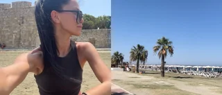 Irina från Enköping fajtas med rekordhettan i Sydeuropa