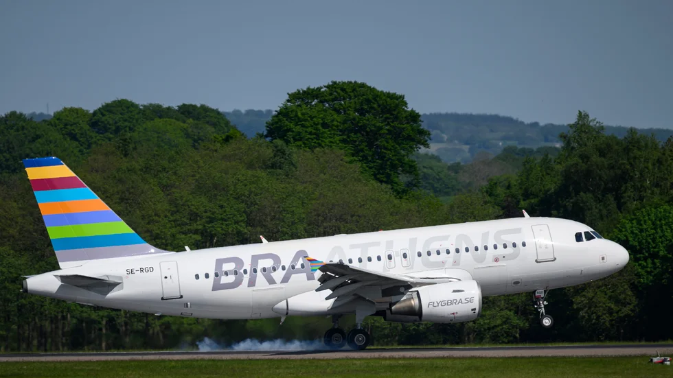 Braathens flyger till Rhodos från Luleå. På söndagen både startade och landar ett plan från den grekiska ön.