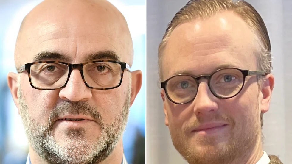Iosif Karambotis (S), socialnämndens ordförande, och Andreas Löwenhöök (M), oppositionsråd, debatterade socialtjänstens agerande.
