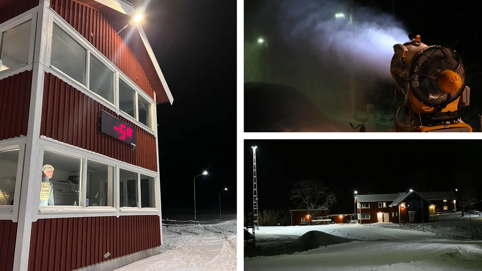 Vi rapporterade direkt från längdspåren i Sya under måndagskvällen.