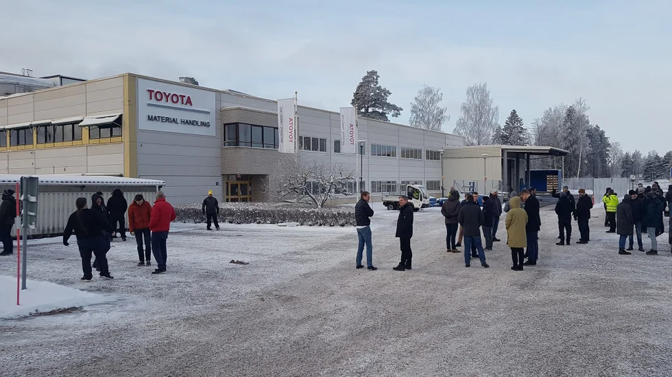 Fabriksdelen av företaget har fått utrymmas.