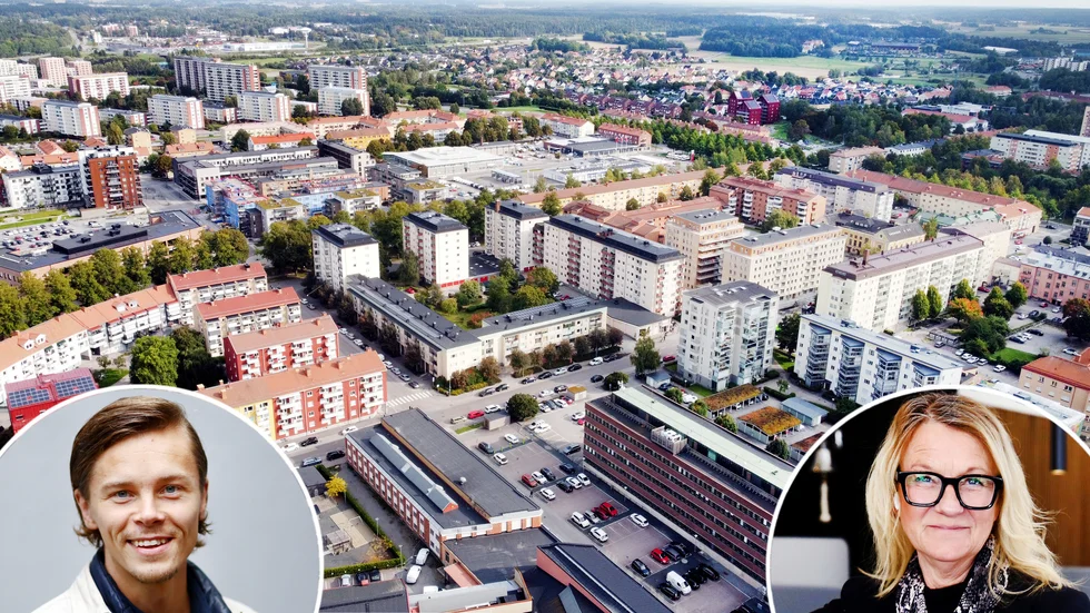 "Vi ser en ganska stabil marknad. Vi tror att vi har nått botten och möter fler kunder ute på marknaden som vill förändra sin boendesituation", säger Yvonne Eklund, franchisetagare på Svensk fastighetsförmedling i Eskilstuna. På bilden även Filip Erlandsson, mäklare och franchisetagare på Skandiamäklarna i Eskilstuna.