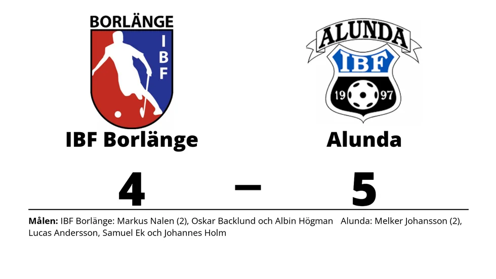 IBF Borlänge förlorade mot Alunda IBF