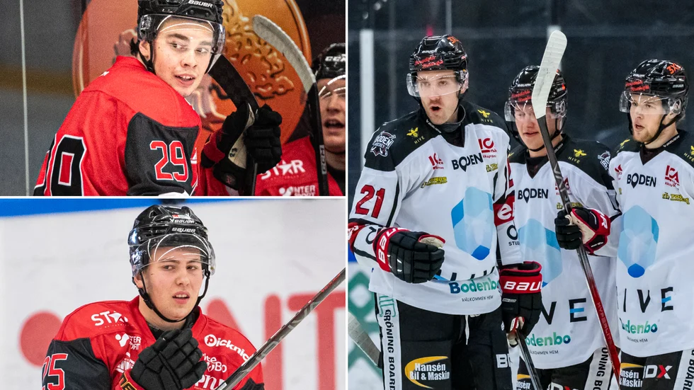 Oskar Lundkvist och David Granberg gjorde väldigt fina debuter i Piteå Hockey. Boden tog sex poäng av sex möjliga i helgen.