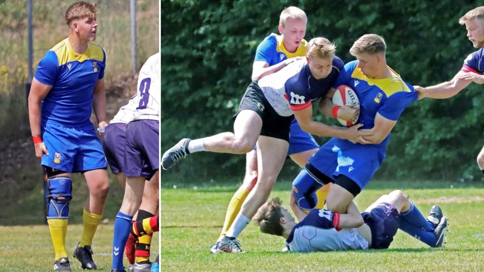 David Jensen har fått debutera i Sveriges U18-landslag i rugby i år.