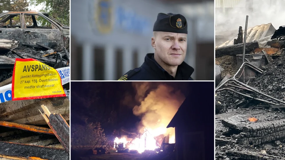 Stor oro efter bränderna. För en månad sedan anlades samma natt tre bränder i Ursviken. Polisens grova brott-chef David Helgesson hoppas på ett genombrott i utredningen tack vare inledd analys av spår och beslag från brandplatserna.