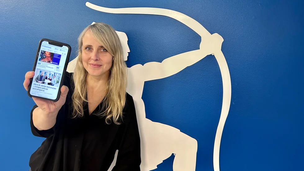 Chefredaktör Ida Lithell är på strålande humör efter att Kkuriren.se slagit sidvisningsrekord i veckan. 