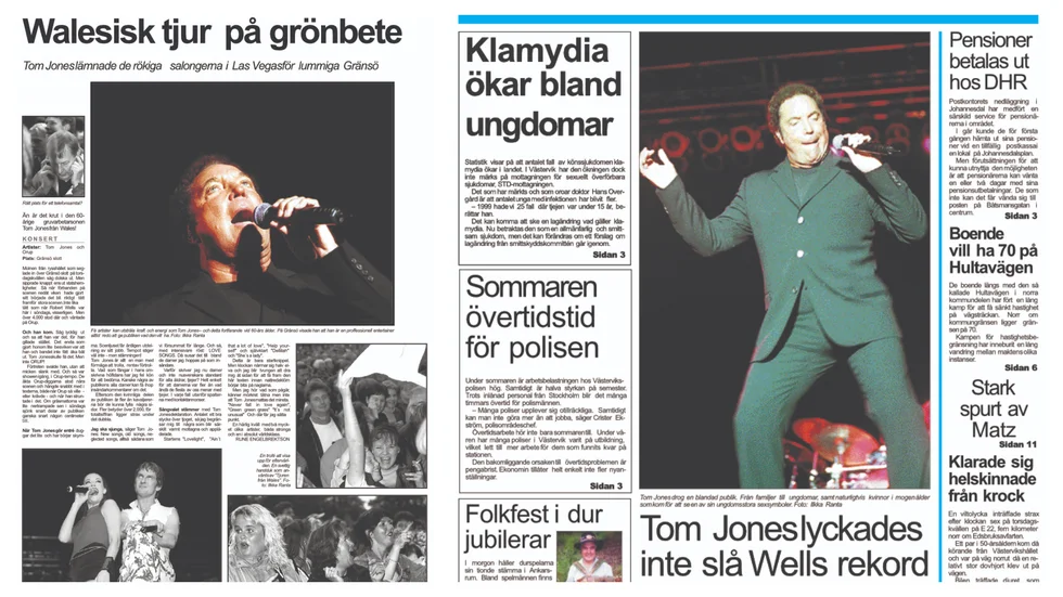 Tom Jones kom och försvann. Men däremellan bjöd han på tidernas show, enligt Per Johansson.