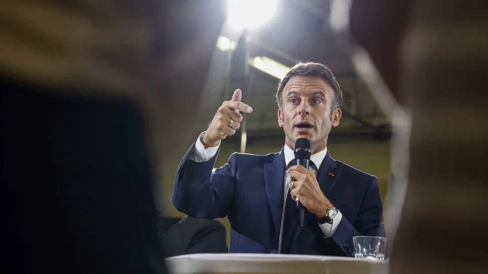 Frankrikes president Emmanuel Macron. Arkivbild.