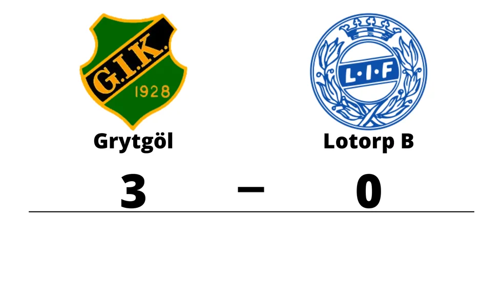 Grytgöls IK vann mot Lotorps IF B