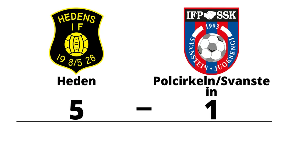 Hedens IF vann mot Polcirkeln/Svanstein FF