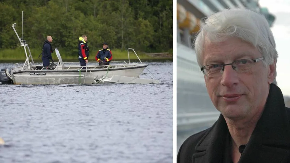 Experten Jan Ohlsson: "Om planet kommit i spinn och faller är det troliga att vingen eller annan yttre del går av mot slutet. Planet bryts ner på grund av fallkrafter."