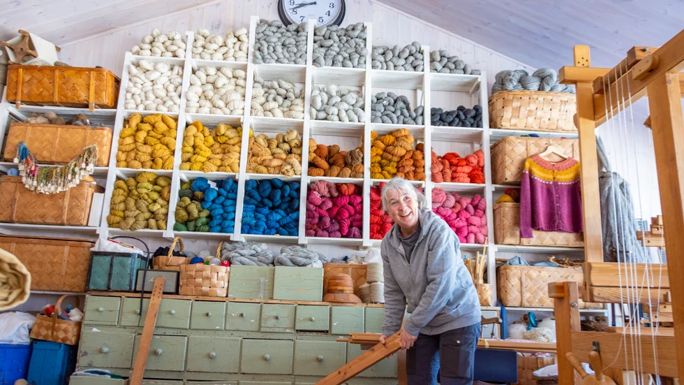 Anna-Carin Sundqvist är fårbonde i Avan. Hon säljer produkter från de egna djuren. "Rekoförsäljning på utlämningsplatser är perfekt för oss småföretagare. Men nu i sämre tider har vi anat en minskning i försäljningen", säger hon.