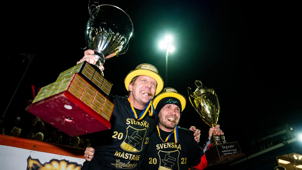 Jerker Eriksson och Michael Jepsen Jensen har varit med på hela guldresan från 2017 till i höstas då Smederna vann både grundserien och SM-finalen. 