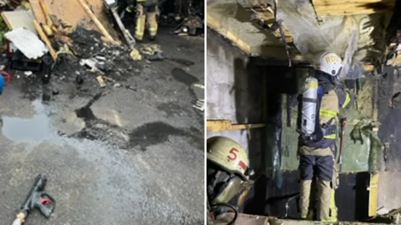 In the early hours of Sunday morning, there was a large number of emergency service personnel at the villa at Alhem.