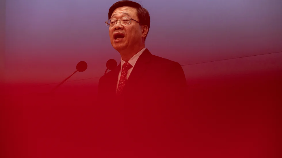 Hongkongs chefsminister John Lee. Arkivbild.