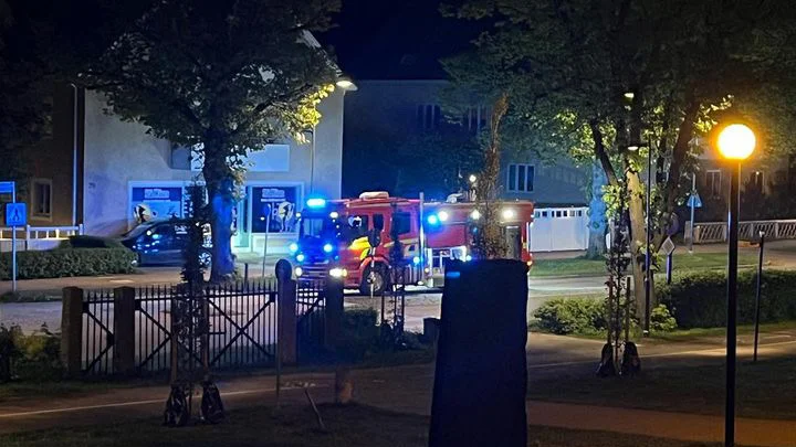 Utryckning på Kaserngatan.