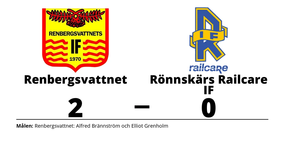 Renbergsvattnets IF vann mot Rönnskärs Railcare IF