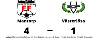 Segerraden förlängd för Mantorp - besegrade Västerlösa