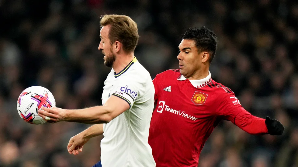 Harry Kanes Tottenham och Casemiros Manchester United fick dela på poängen i London.