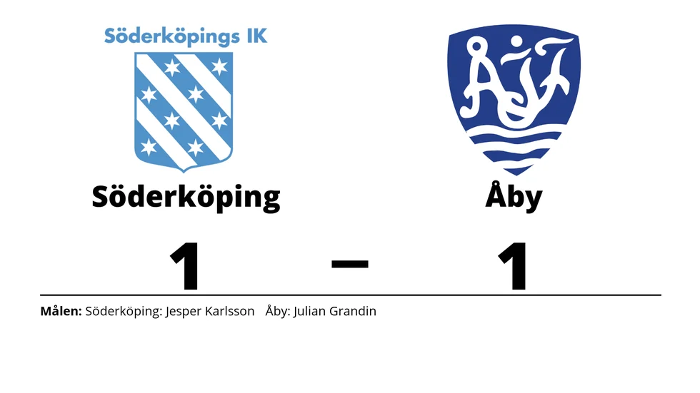 Söderköpings IK spelade lika mot Åby IF